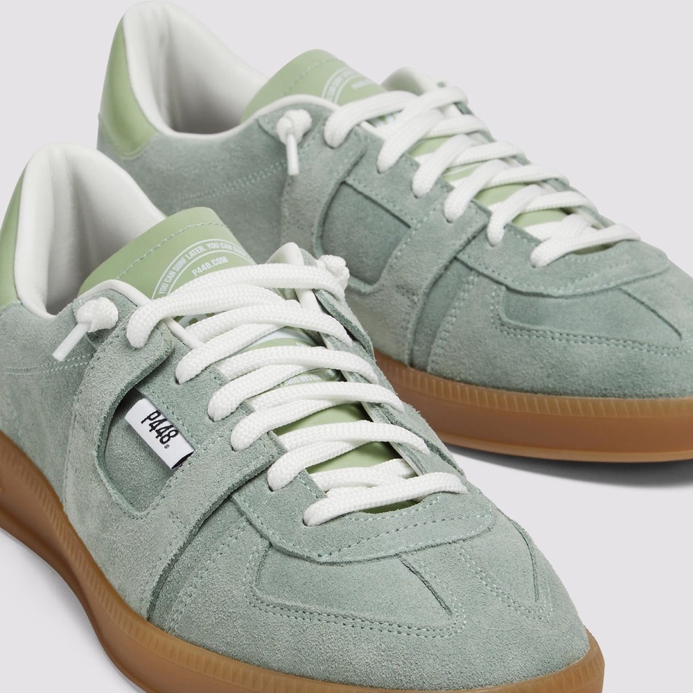 P448 Women's Light Green Sneakers - Picture 2 of 11